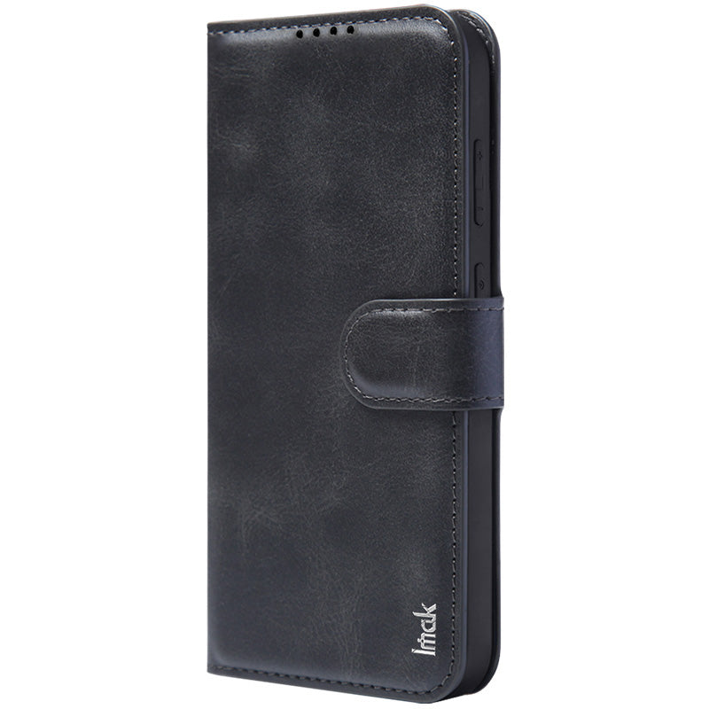 IMAK For Samsung Galaxy S24+ Case PU Leather Wallet Flip Phone Cover Folding Stand