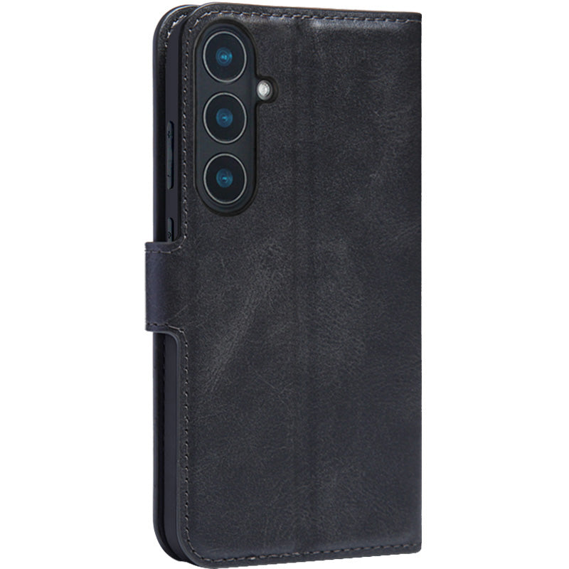 IMAK For Samsung Galaxy S24+ Case PU Leather Wallet Flip Phone Cover Folding Stand