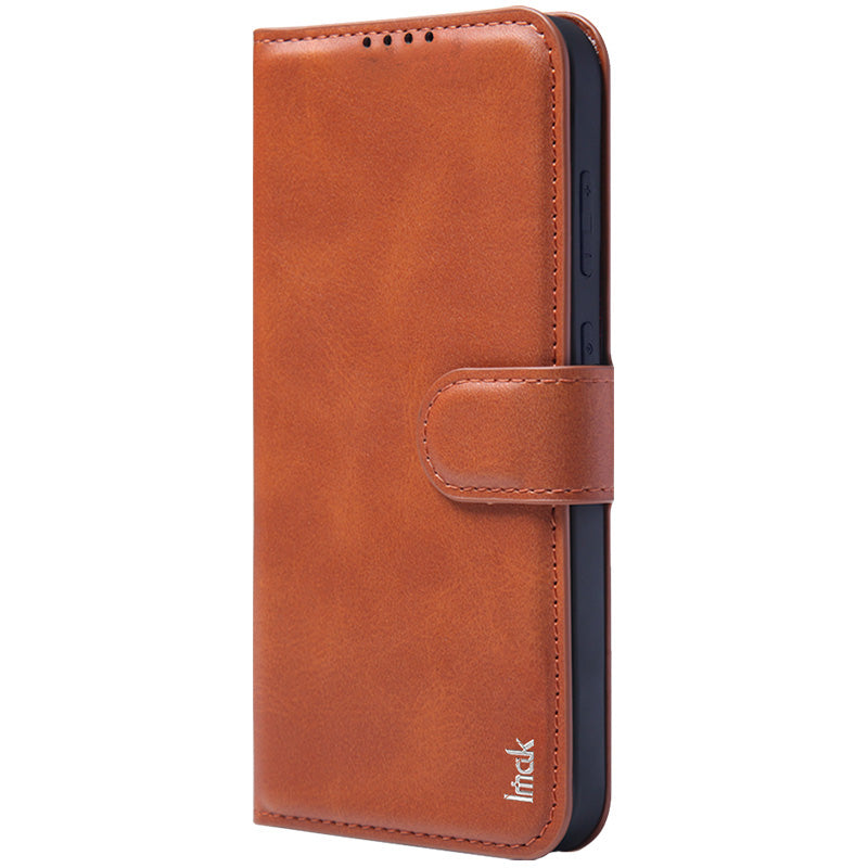 IMAK For Samsung Galaxy S24 Case Leather Card Holders Stand Phone Cover