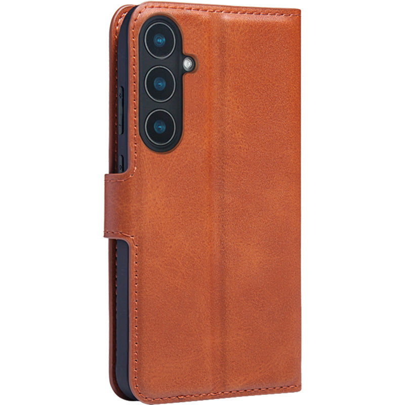 IMAK For Samsung Galaxy S24 Case Leather Card Holders Stand Phone Cover