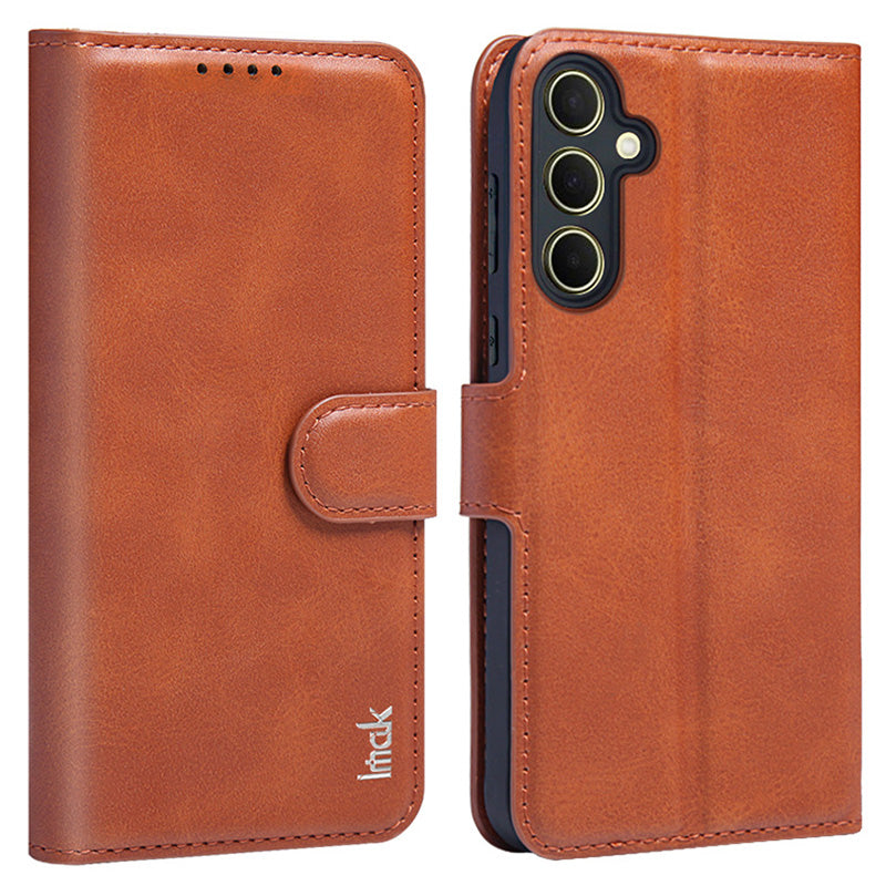 IMAK For Samsung Galaxy A55 5G Case Leather Card Holders Stand Phone Cover
