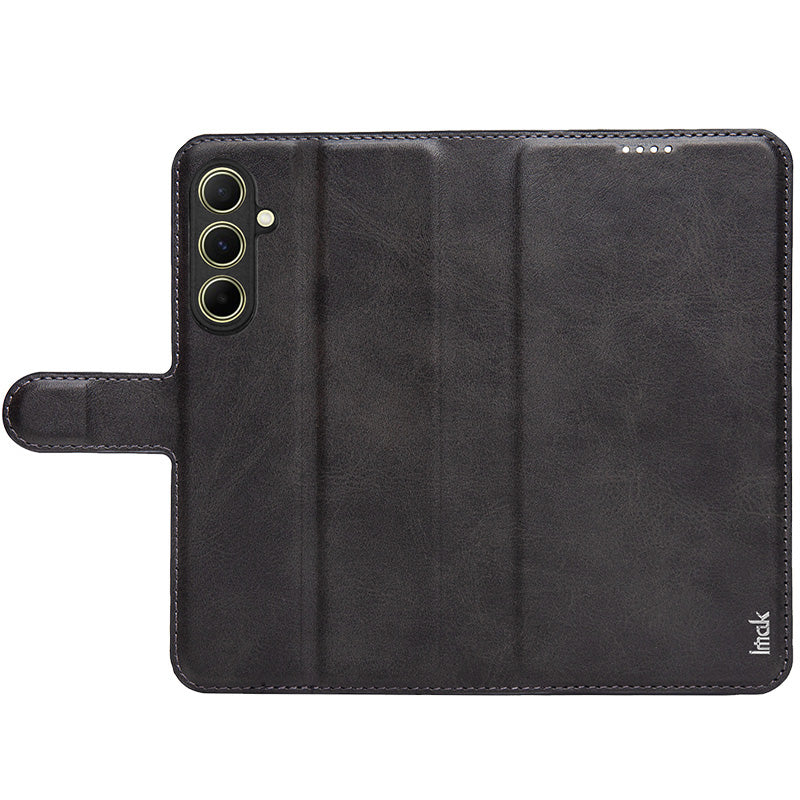 IMAK For Samsung Galaxy A35 5G Leather Case Stand Wallet Protective Phone Cover