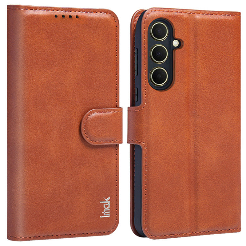 IMAK For Samsung Galaxy A35 5G Leather Case Stand Wallet Protective Phone Cover