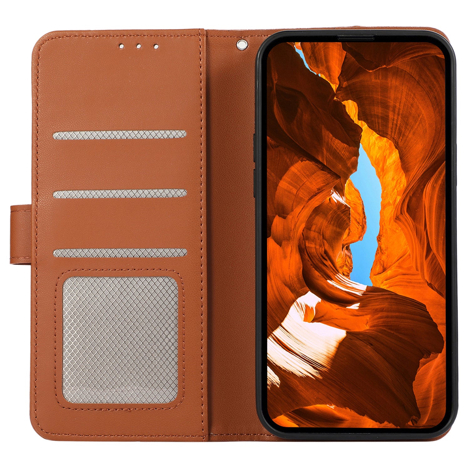 For iPhone 13 Pro Max Case RFID Blocking PU Leather Phone Cover with Wallet