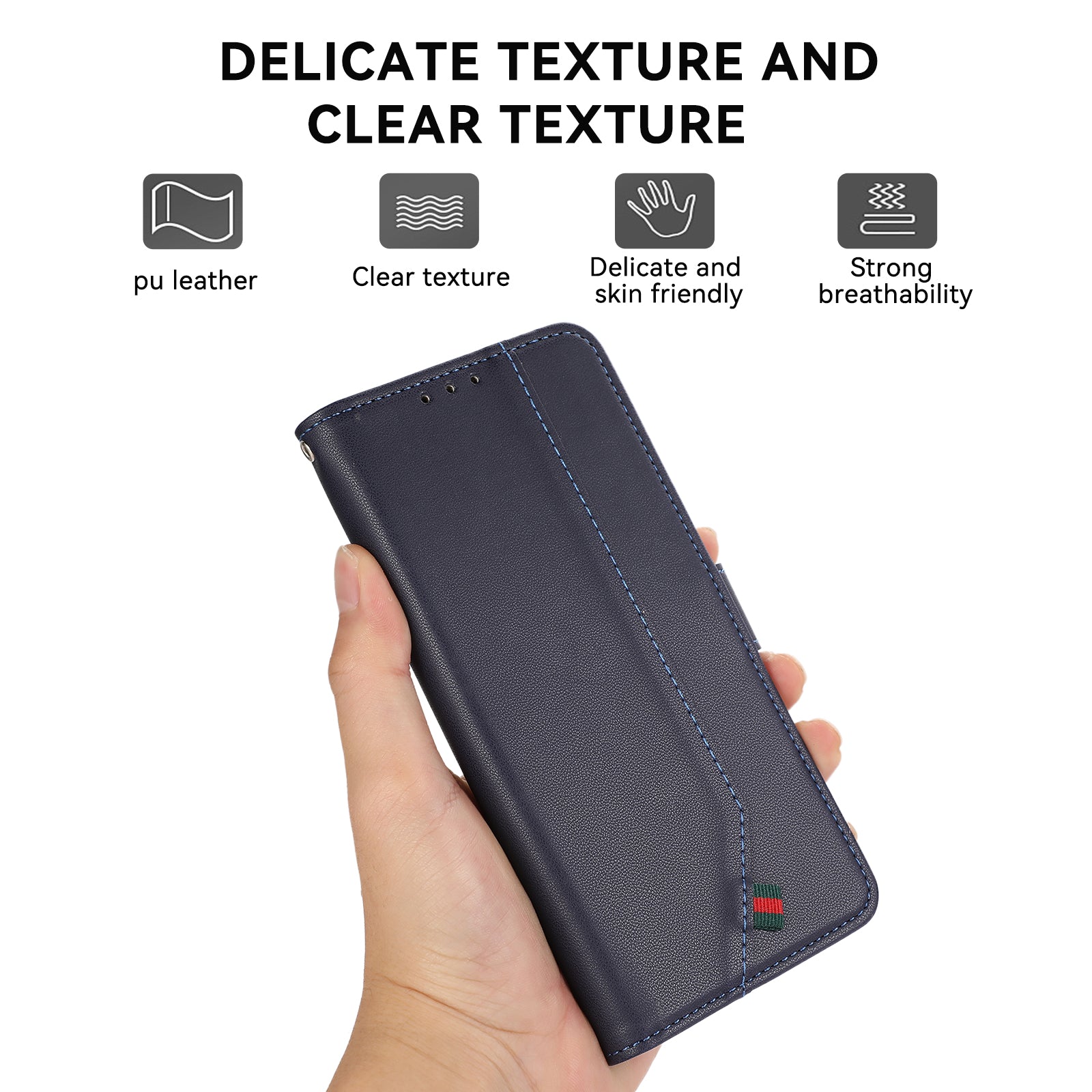 For iPhone 14 Pro Max Wallet Case RFID Blocking PU Leather Phone Cover