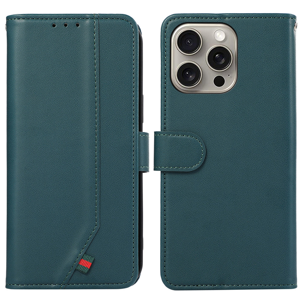 For iPhone 14 Pro Max Wallet Case RFID Blocking PU Leather Phone Cover