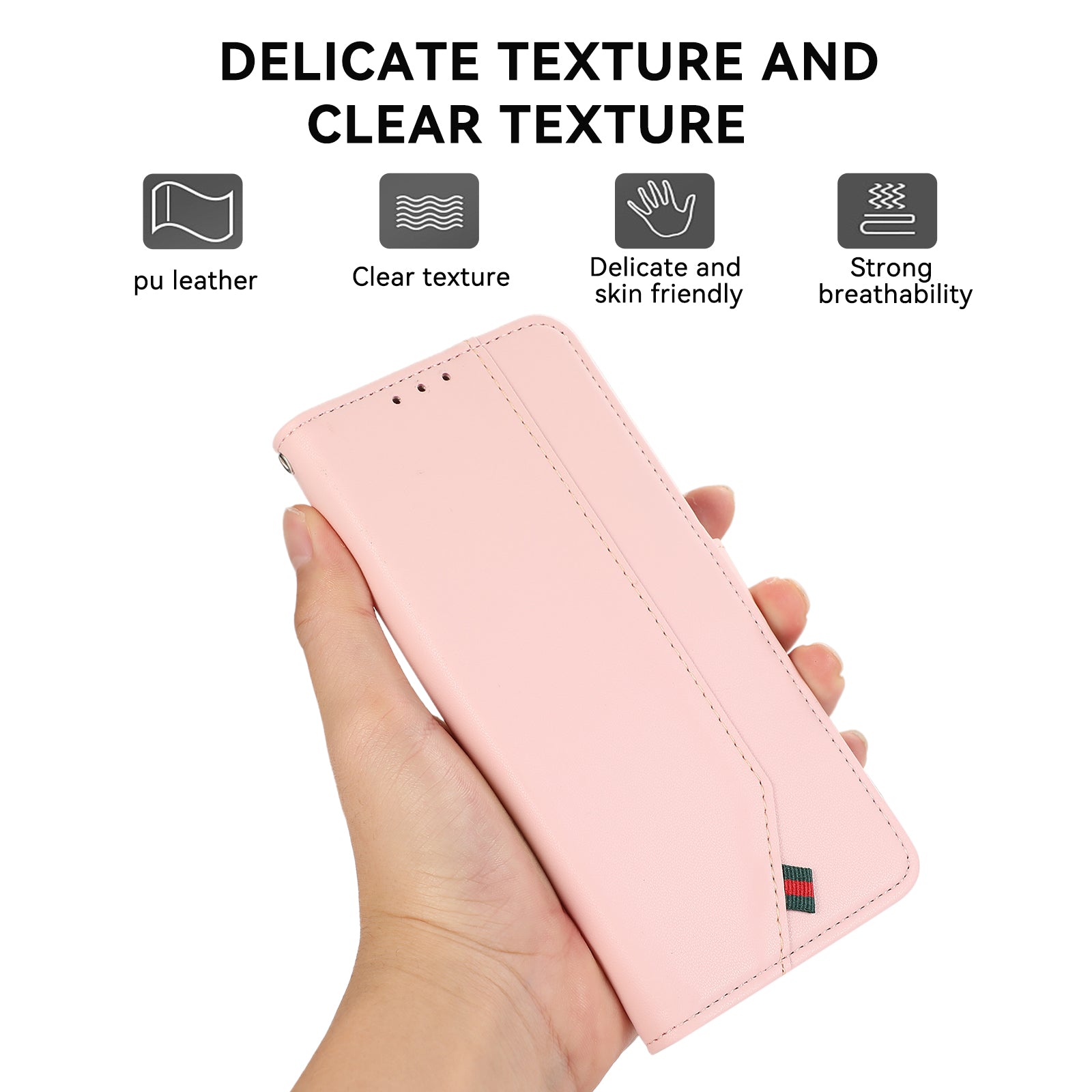 For iPhone 15 Case RFID Blocking Card Slots PU Leather Wallet Flip Phone Cover
