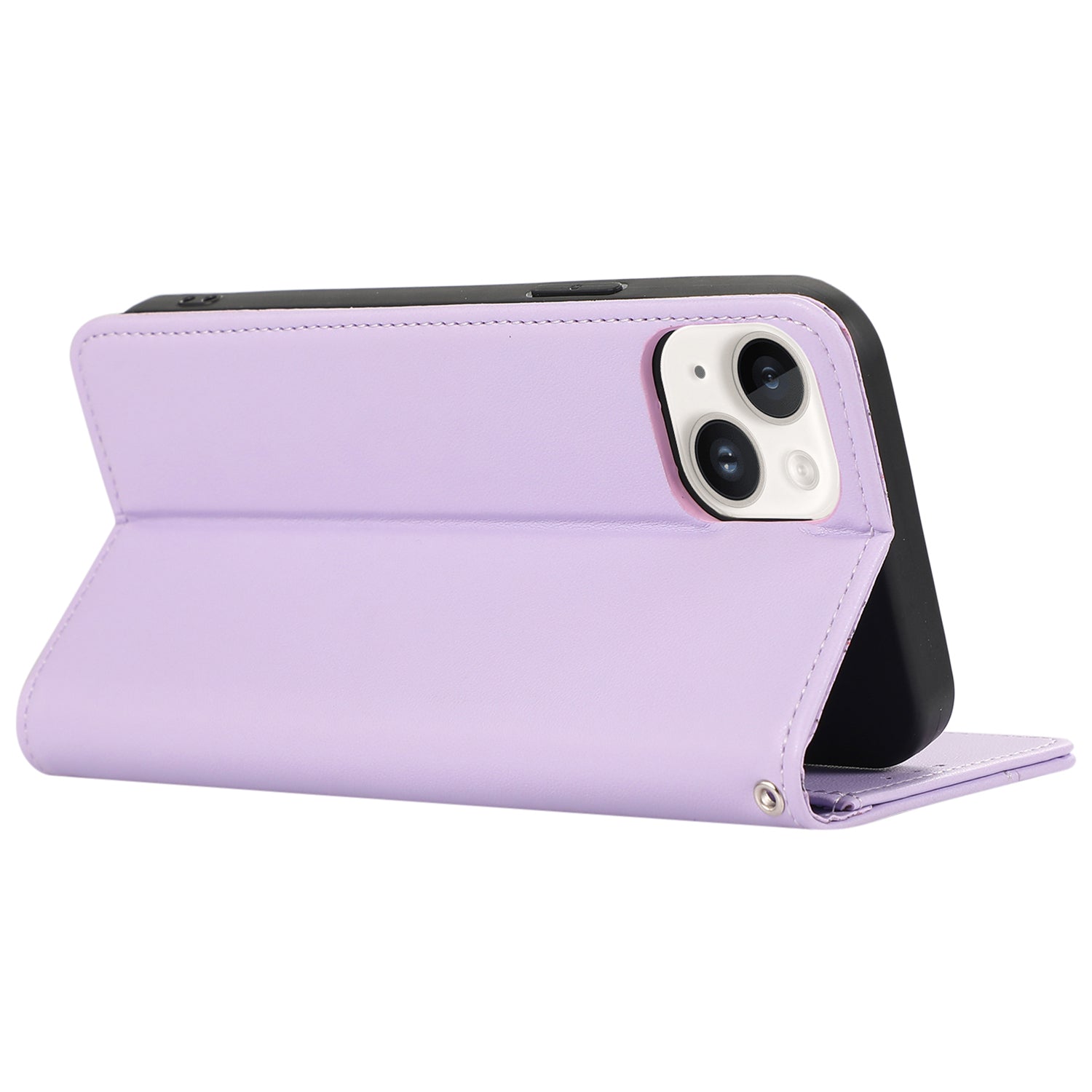 Leather Case for iPhone 15 Plus Cover RFID Blocking Wallet Stand Phone Shell