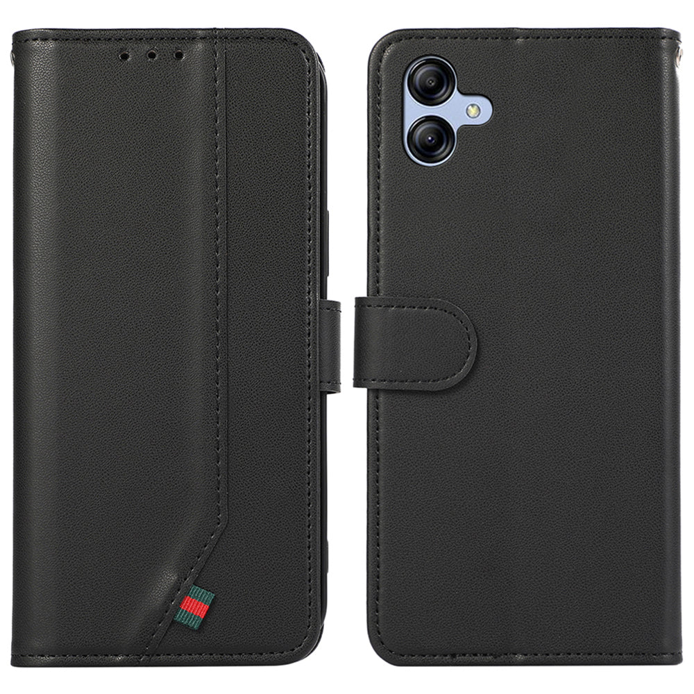 For Samsung Galaxy A04 4G (164.4 x 76.3 x 9.1 mm) Phone Case Wallet Leather Cover RFID Blocking