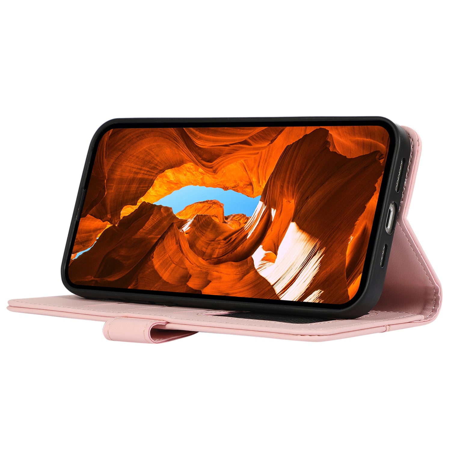 For Samsung Galaxy A25 5G (Global) (161.0 x 76.5 x 8.3mm) Case PU Leather Stand Blocking RFID Phone Cover