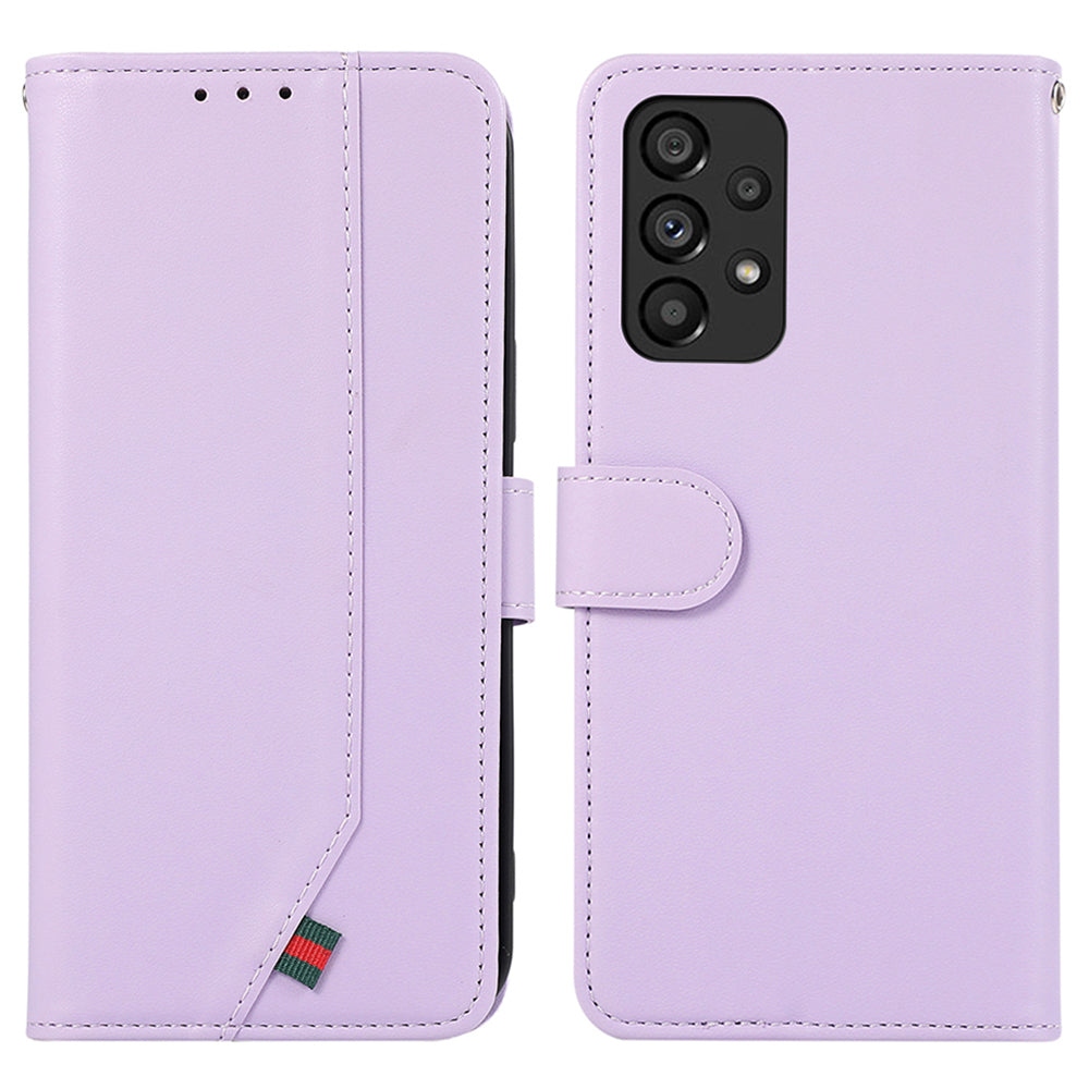 For Samsung Galaxy A33 5G Case PU Leather Blocking RFID Flip Magnetic Wallet Phone Cover