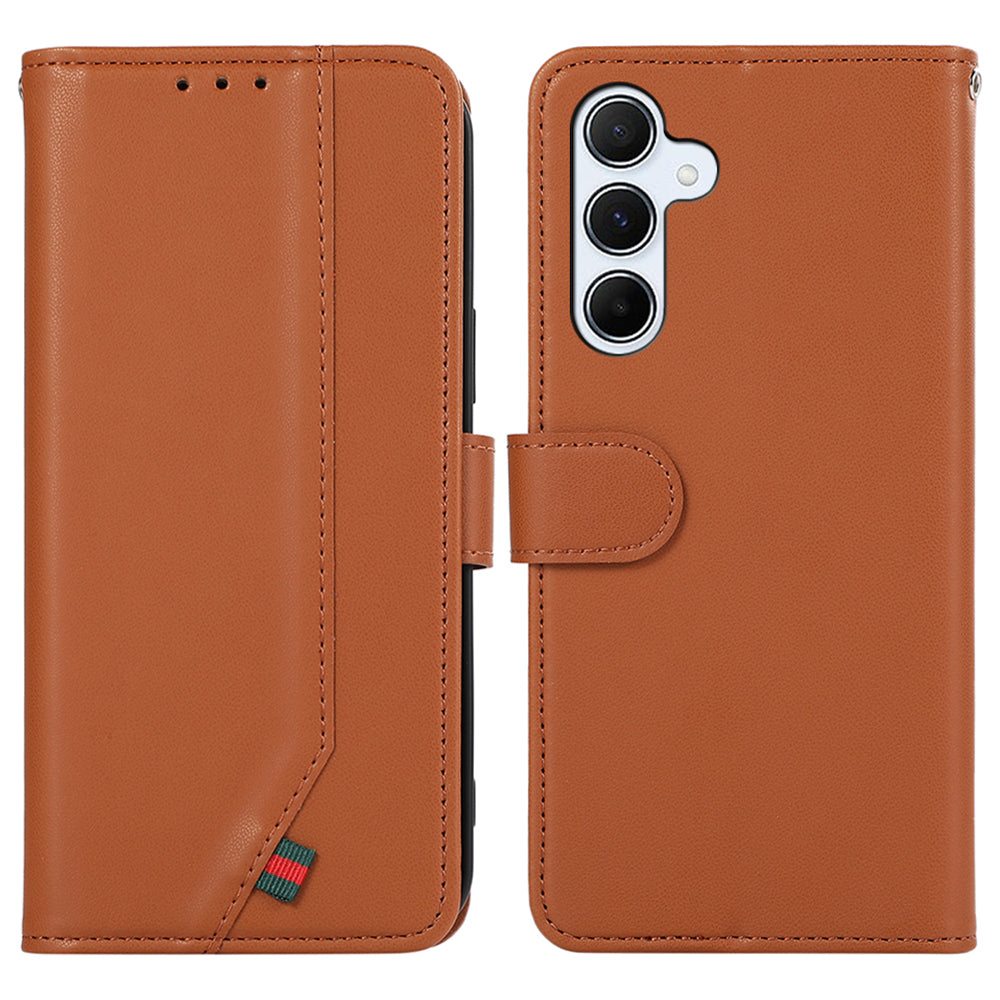For Samsung Galaxy A34 5G Case Wallet RFID Blocking Splicing PU Leather Phone Cover