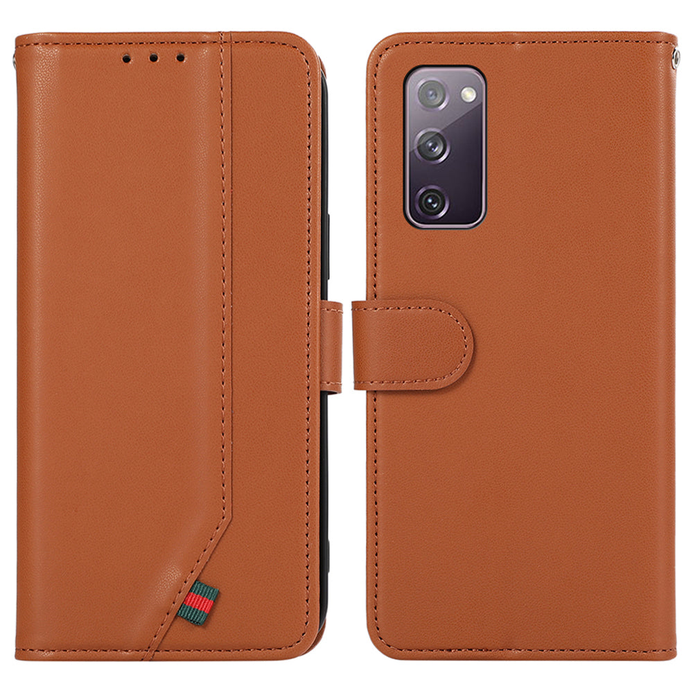 For Samsung Galaxy S20 FE / S20 FE 5G / S20 FE 2022 / S20 Lite Phone Case RFID Blocking Anti-scratch Leather Cover