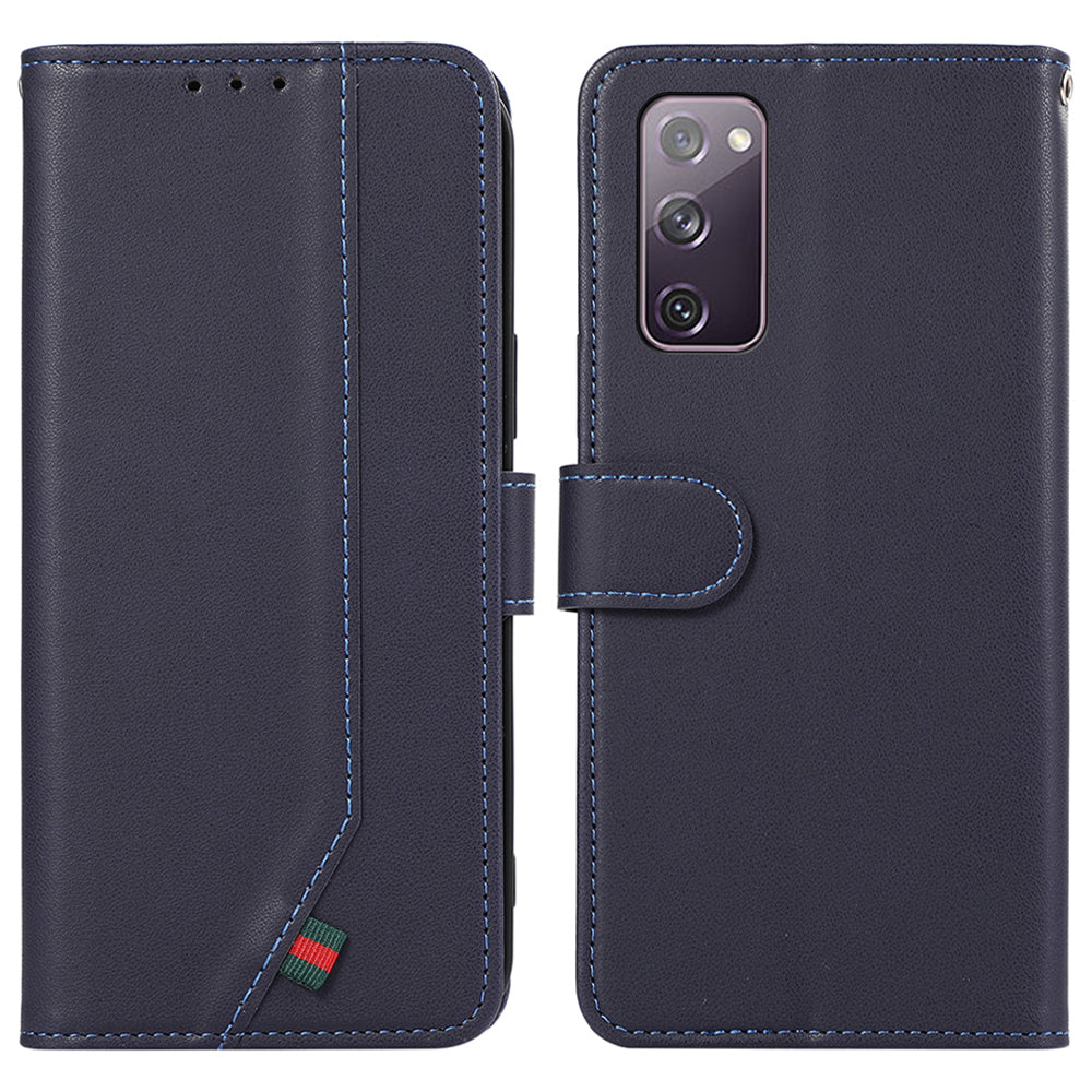 For Samsung Galaxy S20 FE / S20 FE 5G / S20 FE 2022 / S20 Lite Phone Case RFID Blocking Anti-scratch Leather Cover