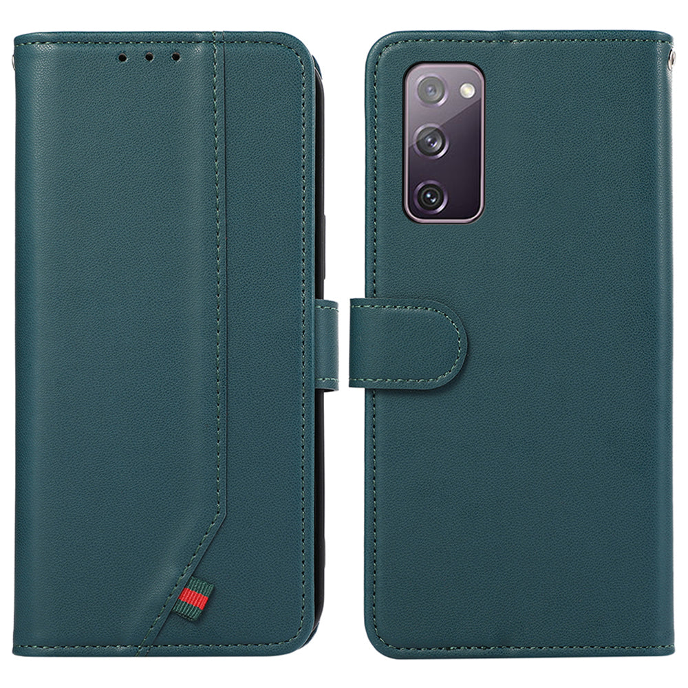 For Samsung Galaxy S20 FE / S20 FE 5G / S20 FE 2022 / S20 Lite Phone Case RFID Blocking Anti-scratch Leather Cover