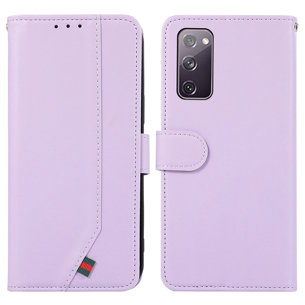 For Samsung Galaxy S20 FE / S20 FE 5G / S20 FE 2022 / S20 Lite Phone Case RFID Blocking Anti-scratch Leather Cover