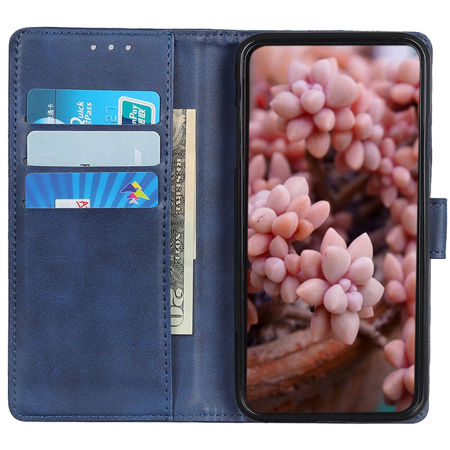 For Google Pixel 9 Pro Case Cowhide Texture Leather Wallet Stand Shockproof Phone Cover