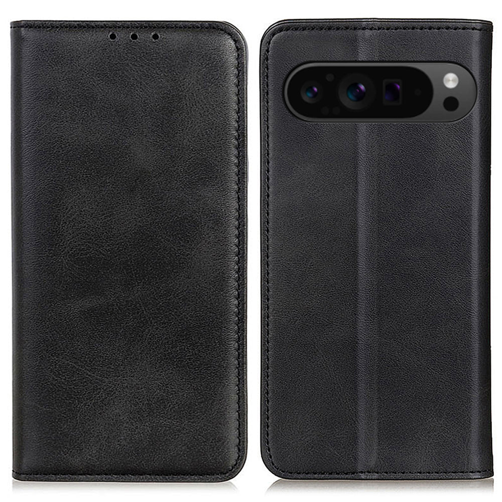For Google Pixel 9 Pro Case Stand Hidden Magnetic Adsorption Split Leather Phone Cover