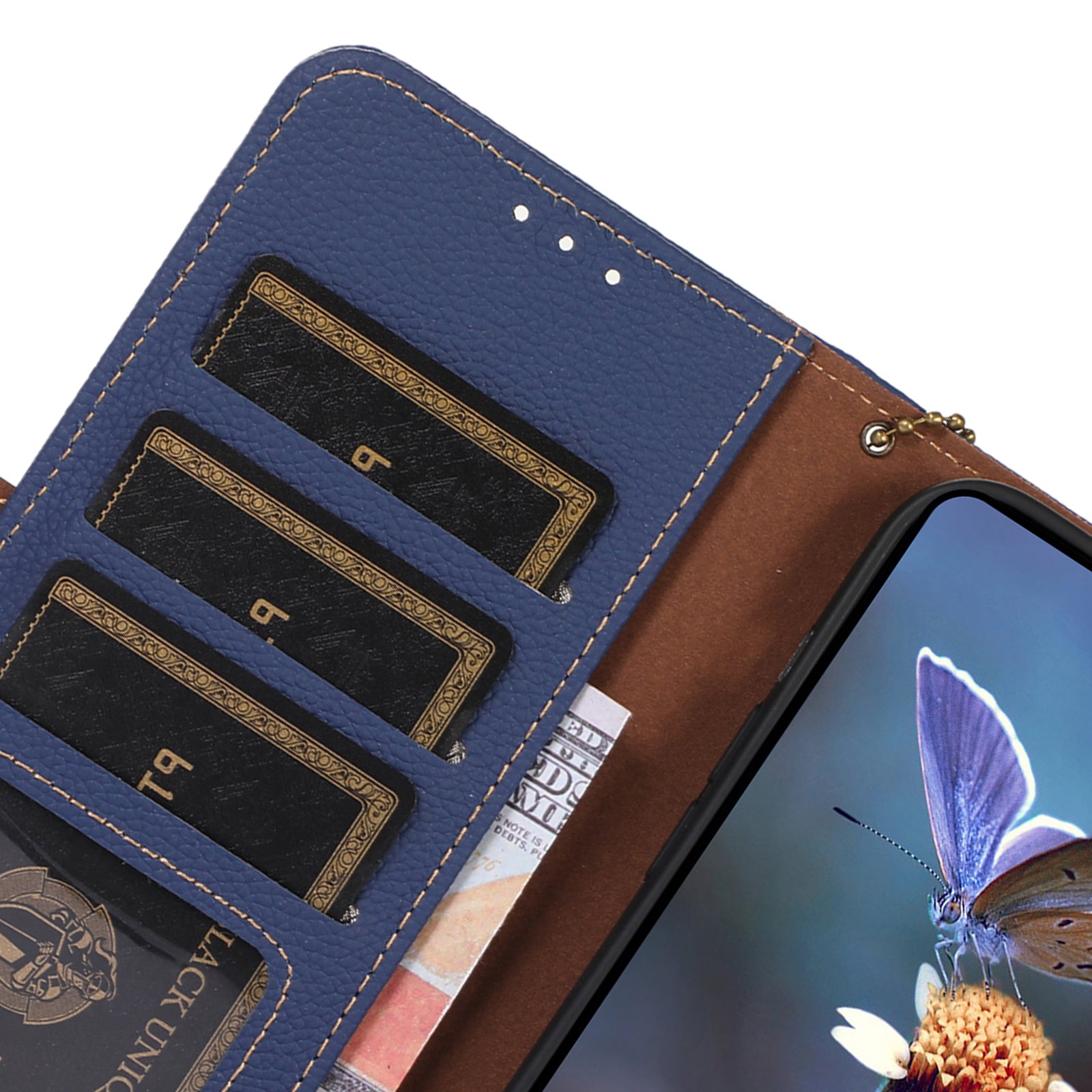 For Google Pixel 9 Pro Genuine Cow Leather Case Wallet RFID Blocking Phone Cover