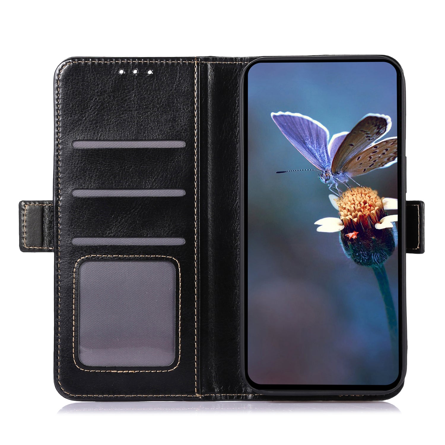 ABEEL For Google Pixel 9 Magnetic Phone Case PU Leather Crazy Horse Texture Cover