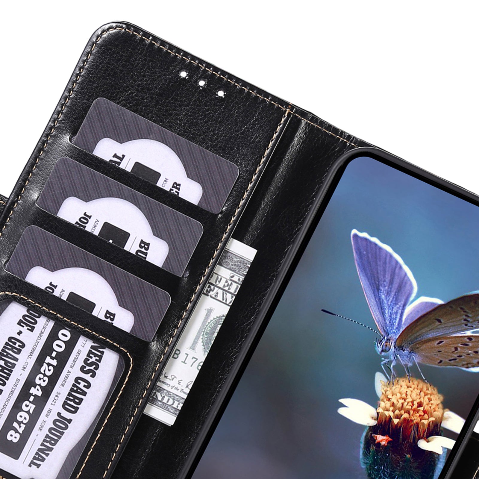 ABEEL For Google Pixel 9 Magnetic Phone Case PU Leather Crazy Horse Texture Cover