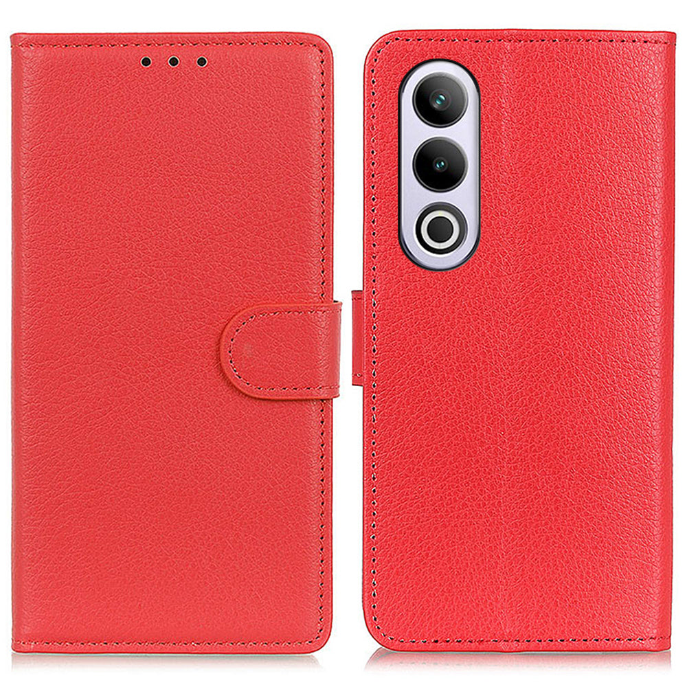 For OnePlus Nord CE4 5G / Ace 3V 5G Case Litchi Texture PU Leather Wallet Stand Phone Cover