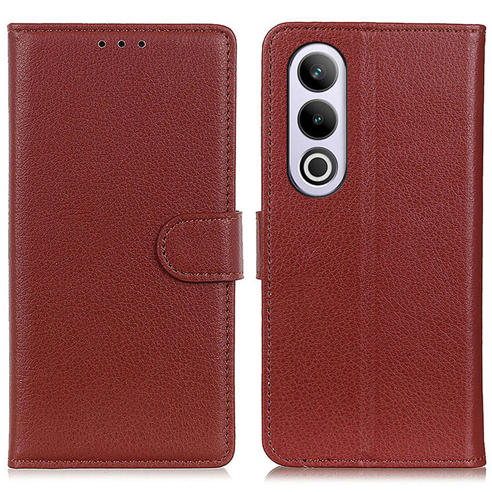 For OnePlus Nord CE4 5G / Ace 3V 5G Case Litchi Texture PU Leather Wallet Stand Phone Cover