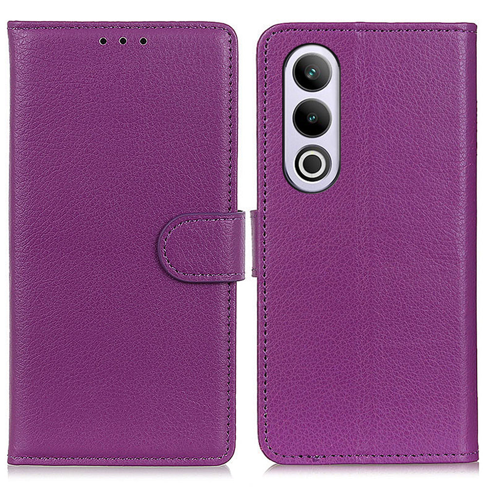 For OnePlus Nord CE4 5G / Ace 3V 5G Case Litchi Texture PU Leather Wallet Stand Phone Cover