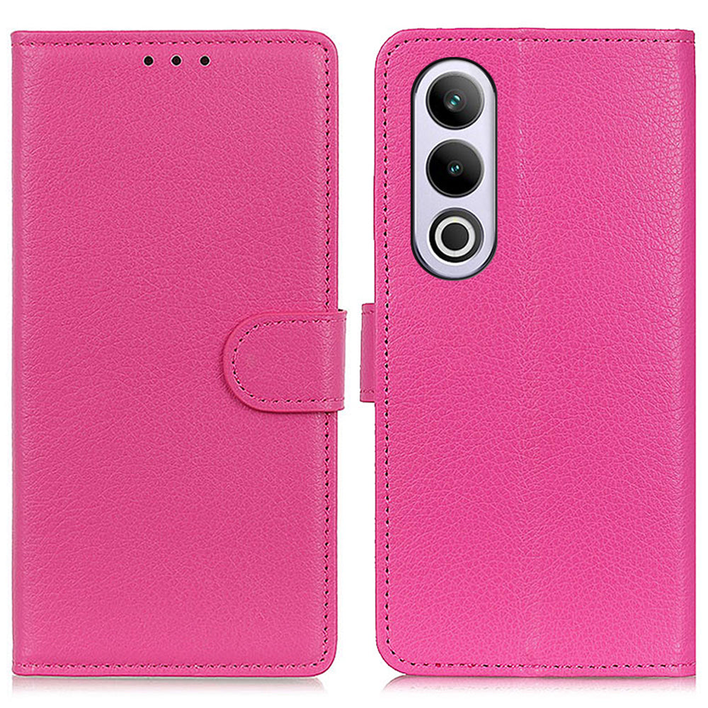 For OnePlus Nord CE4 5G / Ace 3V 5G Case Litchi Texture PU Leather Wallet Stand Phone Cover