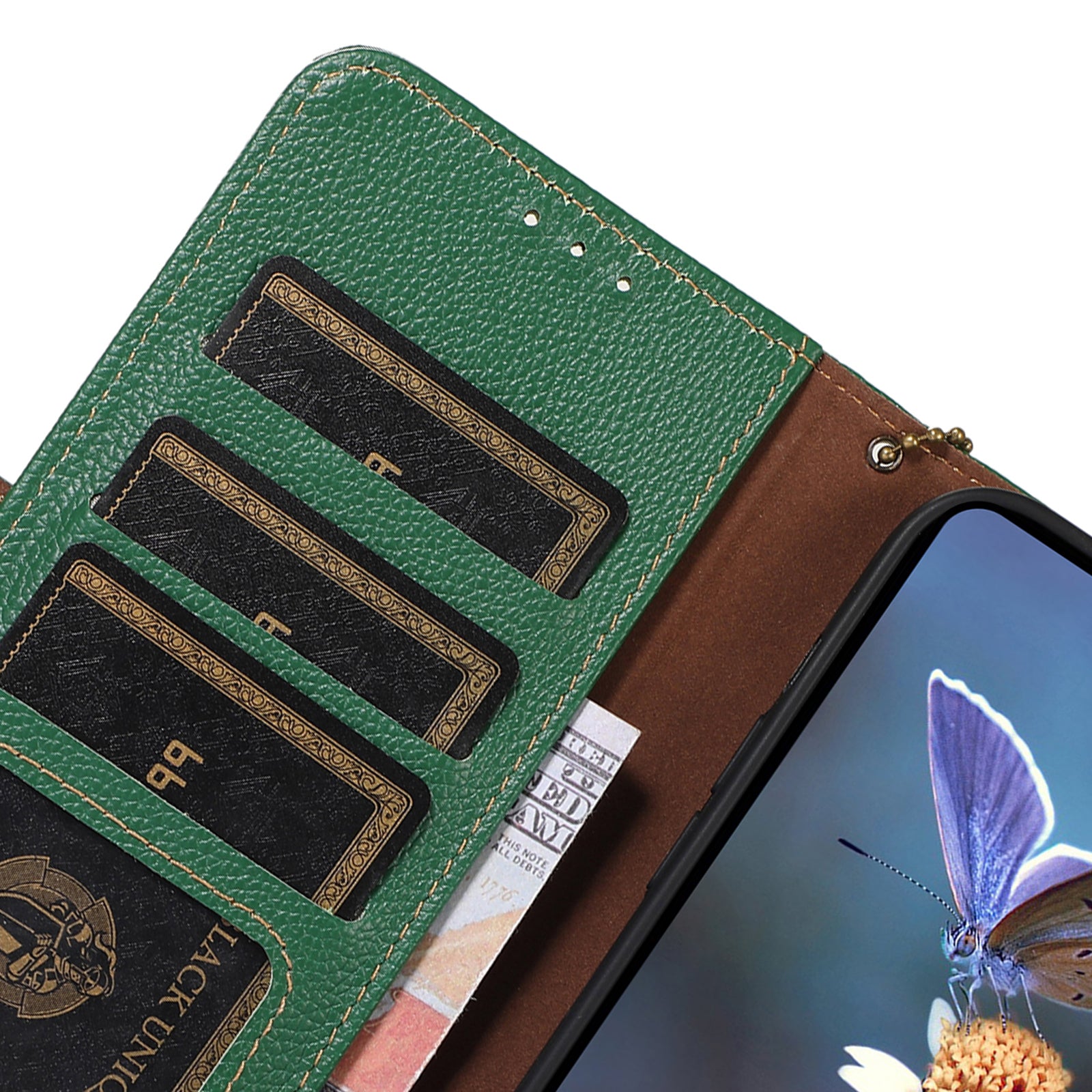 For OnePlus Nord CE4 5G / Ace 3V 5G Magnetic Case Genuine Cow Leather RFID Blocking Phone Cover