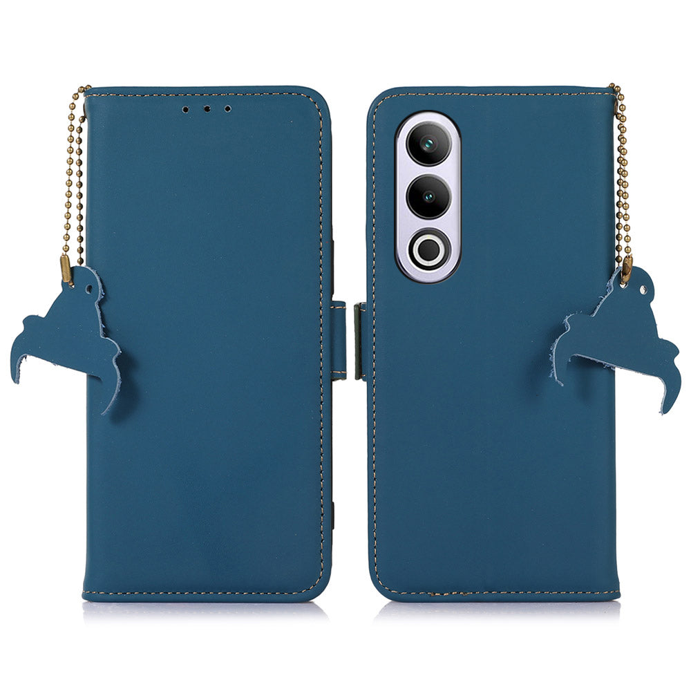 For OnePlus Nord CE4 5G / Ace 3V 5G Case Genuine Cow Leather Phone Cover Drop-proof Wallet Cover