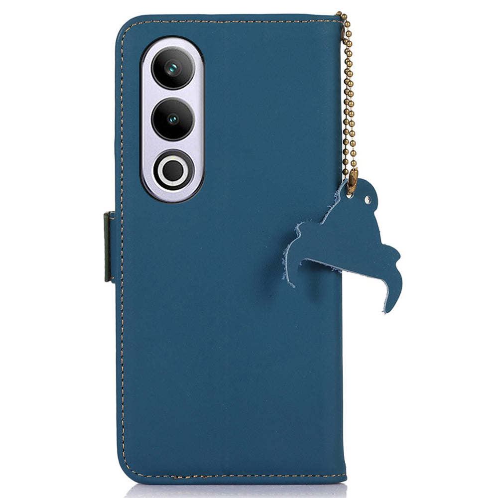 For OnePlus Nord CE4 5G / Ace 3V 5G Case Genuine Cow Leather Phone Cover Drop-proof Wallet Cover