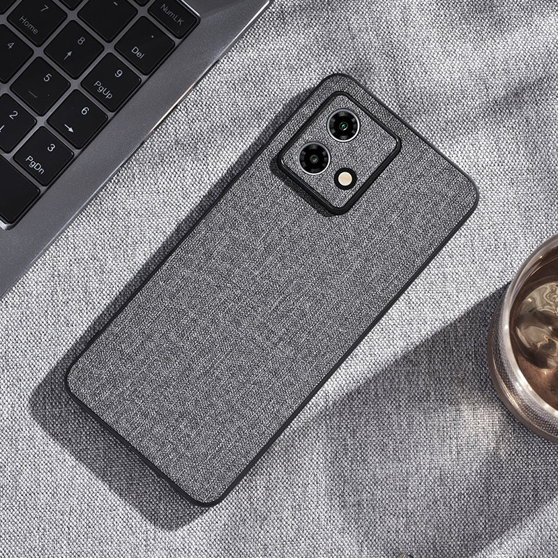 For Motorola Edge 40 Neo 5G Case Anti-Scratch PC+Cloth Mobile Phone Cover
