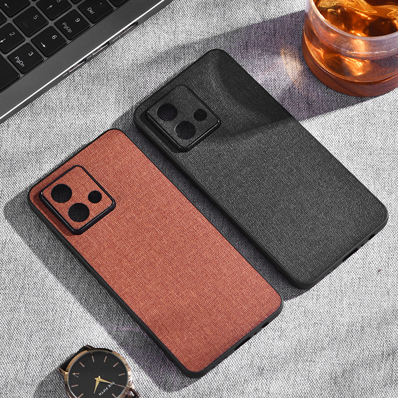 For Motorola Edge 40 Neo 5G Case Anti-Scratch PC+Cloth Mobile Phone Cover