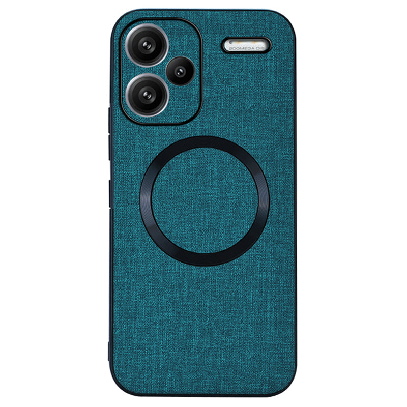 For Xiaomi Redmi Note 13 Pro+ 5G Case TPU+Cloth Dirt-Resistant Phone Cover Compatible with MagSafe
