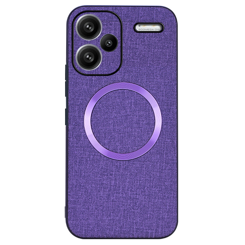 For Xiaomi Redmi Note 13 Pro+ 5G Case TPU+Cloth Dirt-Resistant Phone Cover Compatible with MagSafe