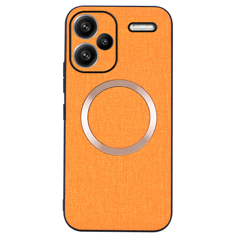 For Xiaomi Redmi Note 13 Pro+ 5G Case TPU+Cloth Dirt-Resistant Phone Cover Compatible with MagSafe