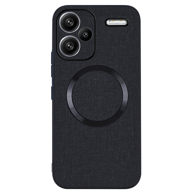 For Xiaomi Redmi Note 13 Pro+ 5G Case TPU+Cloth Dirt-Resistant Phone Cover Compatible with MagSafe