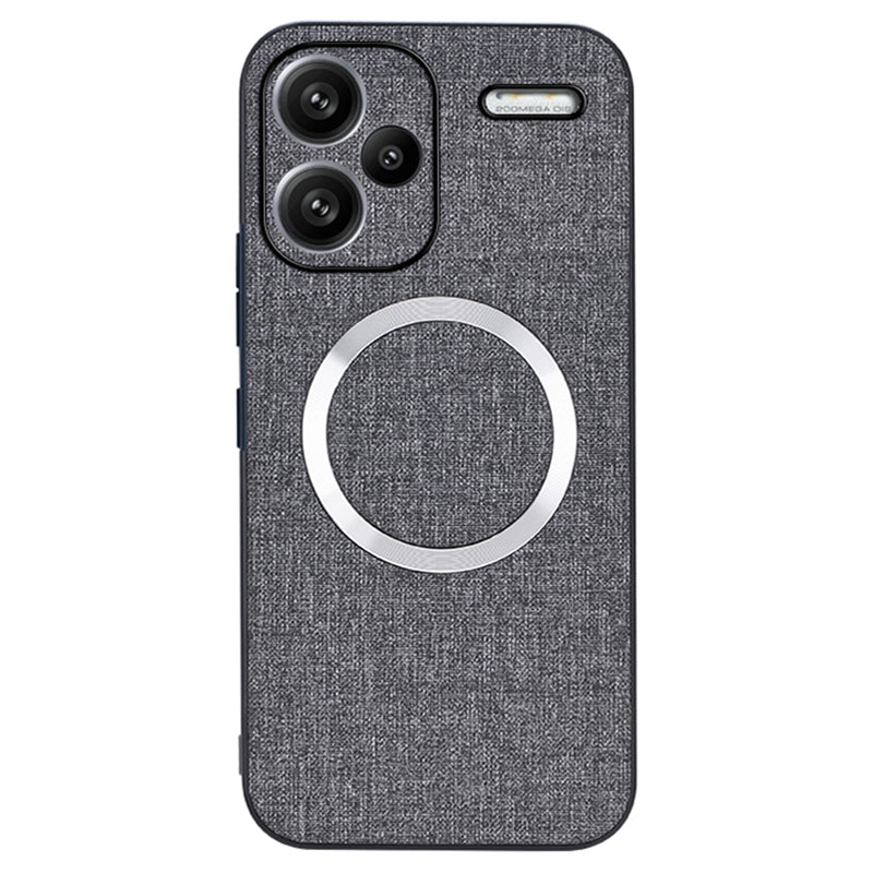 For Xiaomi Redmi Note 13 Pro+ 5G Case TPU+Cloth Dirt-Resistant Phone Cover Compatible with MagSafe