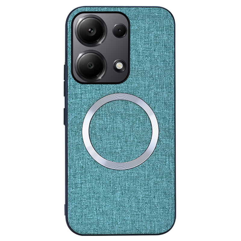 For Xiaomi Redmi Note 13 Pro 4G / Poco M6 Pro 4G Case TPU+Cloth Phone Cover Compatible with MagSafe