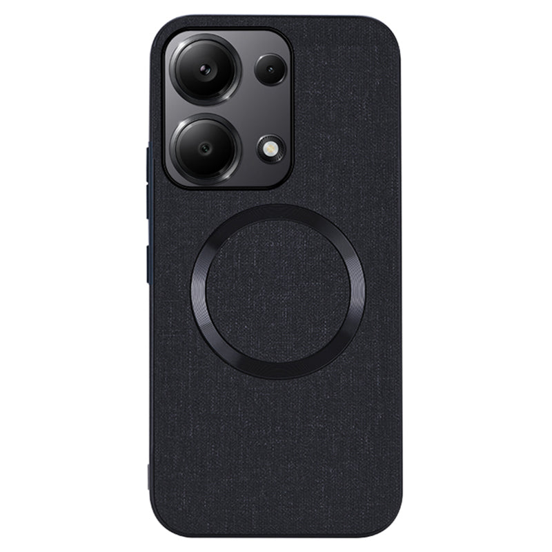 For Xiaomi Redmi Note 13 Pro 4G / Poco M6 Pro 4G Case TPU+Cloth Phone Cover Compatible with MagSafe