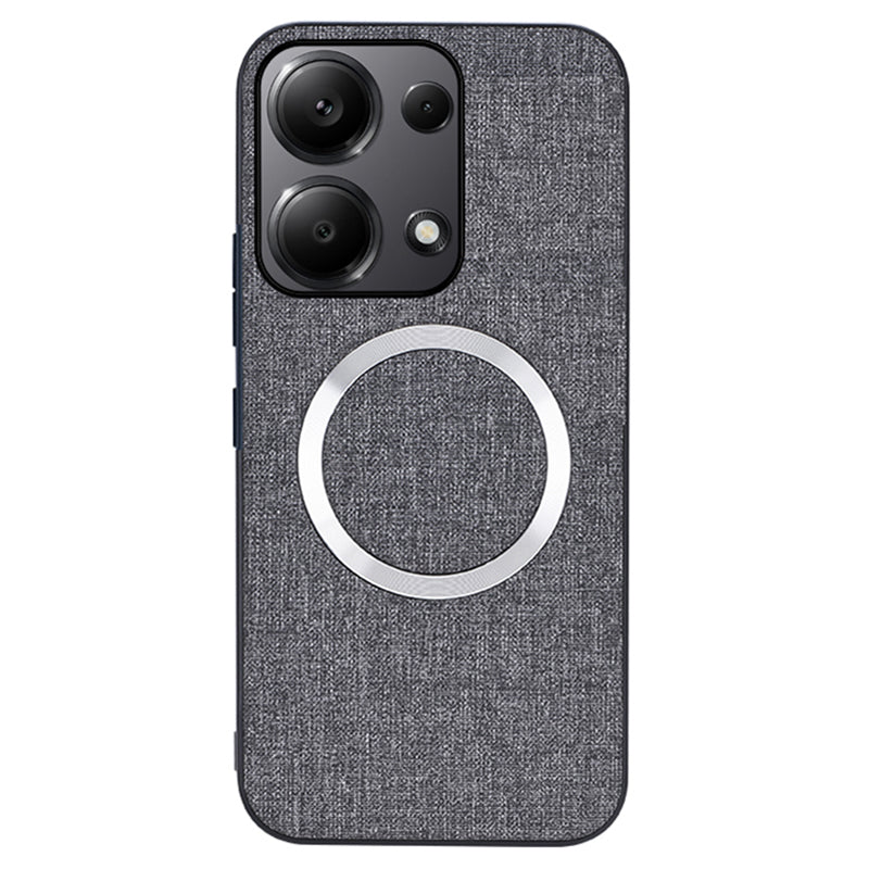 For Xiaomi Redmi Note 13 Pro 4G / Poco M6 Pro 4G Case TPU+Cloth Phone Cover Compatible with MagSafe