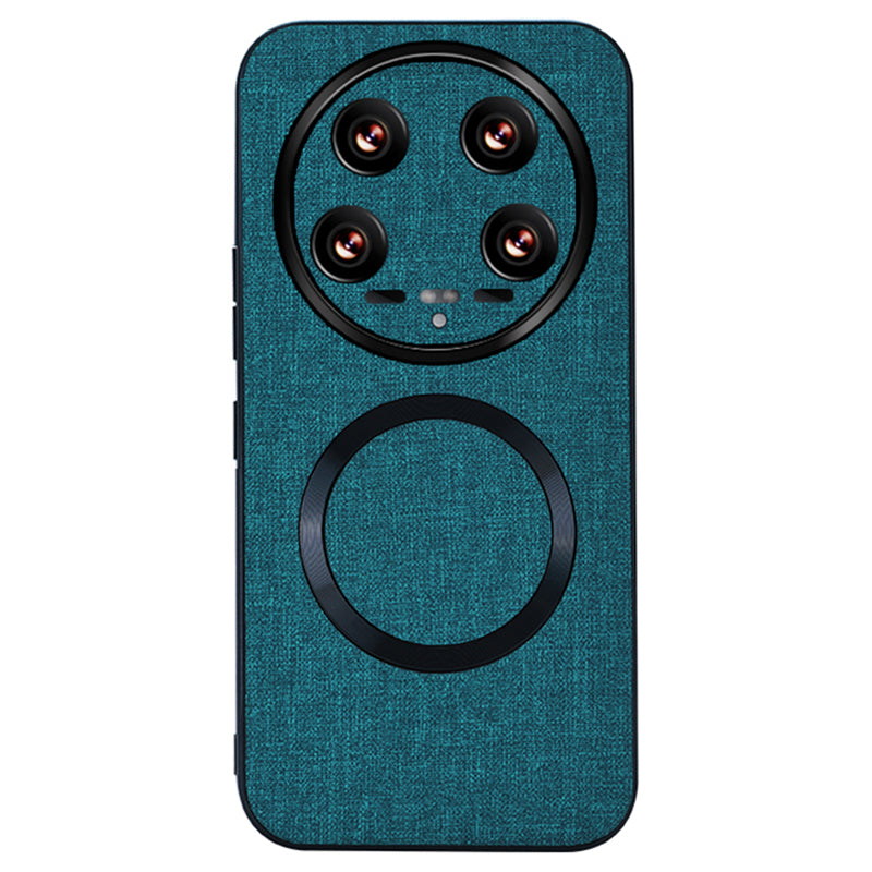For Xiaomi 14 Ultra Case Compatible with MagSafe TPU+Cloth Phone Cover