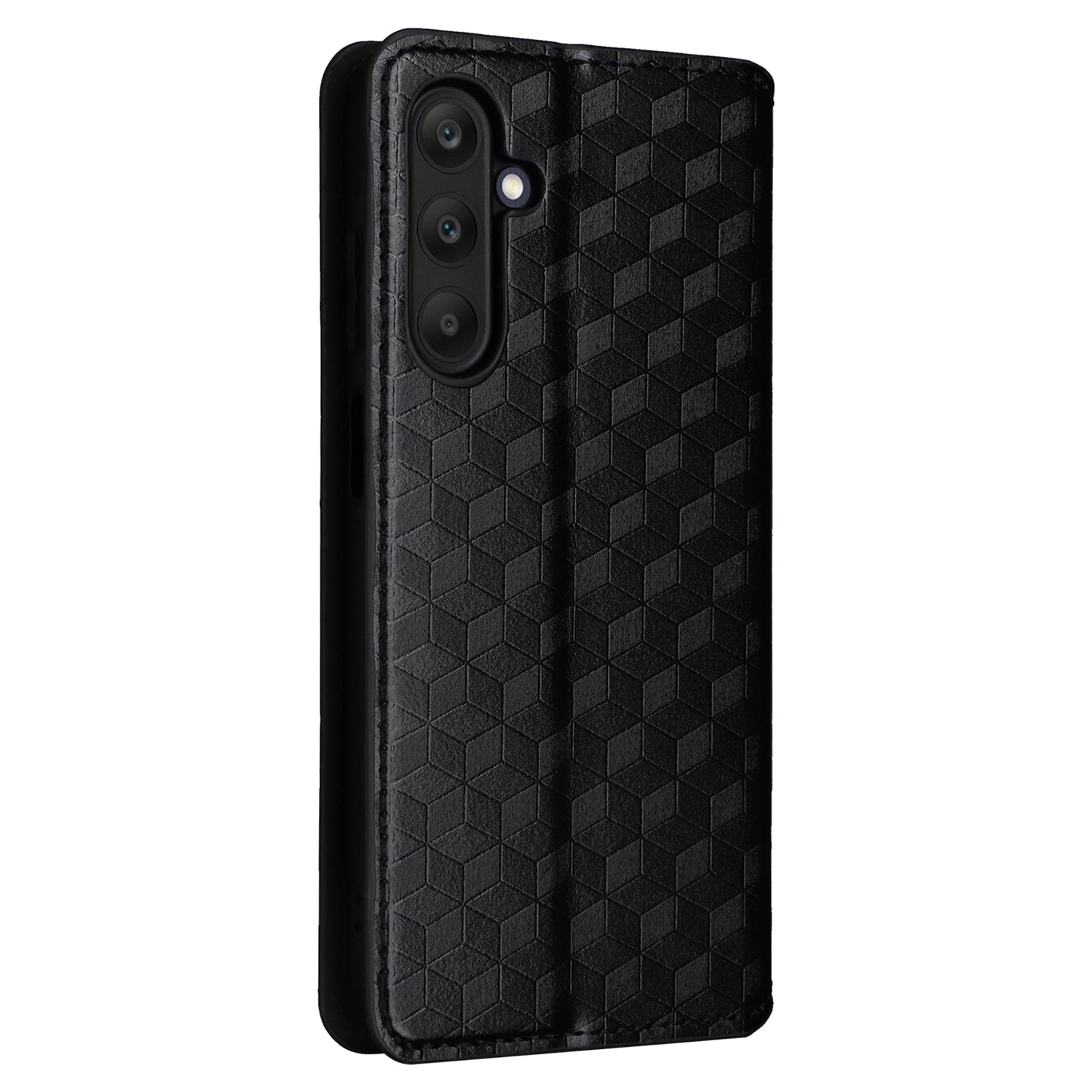 For Samsung Galaxy F15 5G / M15 5G Case Rhombus Pattern Leather Magnetic Folio Phone Cover