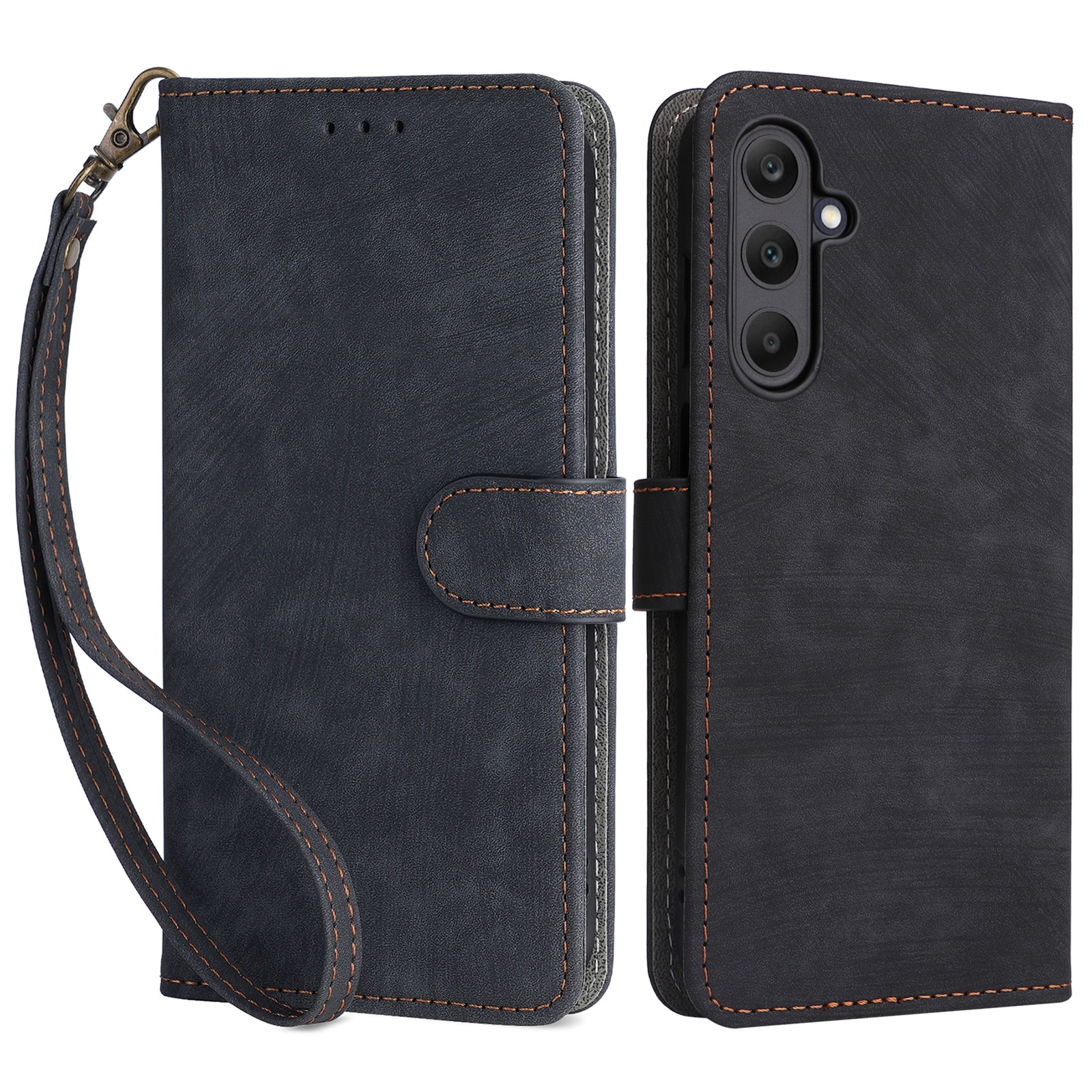 For Samsung Galaxy F15 5G / M15 5G Case PU Leather RFID Blocking Magnetic Buckle Wallet Phone Cover