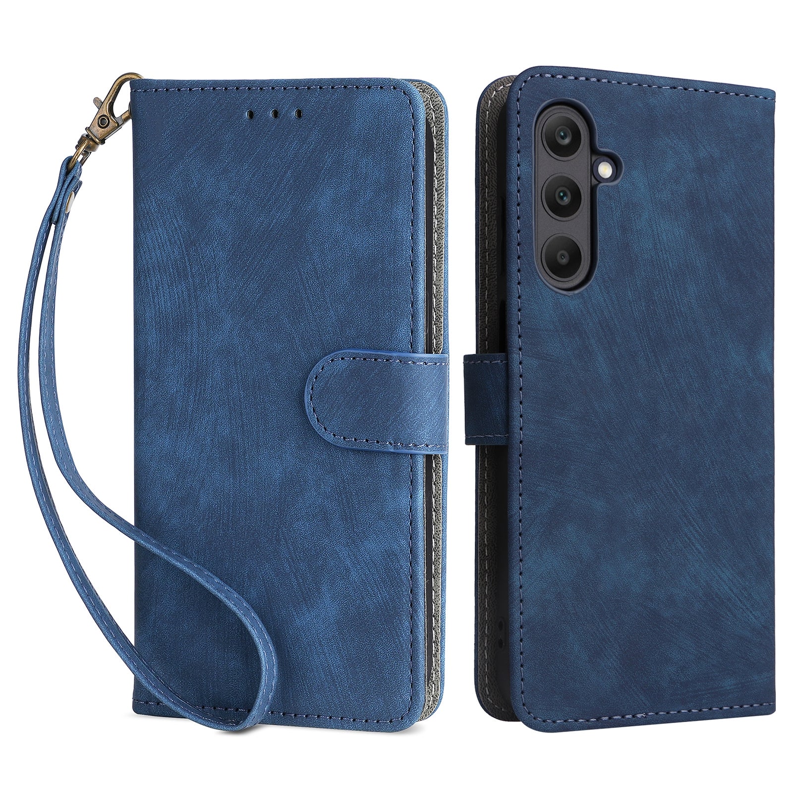 For Samsung Galaxy F15 5G / M15 5G Case PU Leather RFID Blocking Magnetic Buckle Wallet Phone Cover