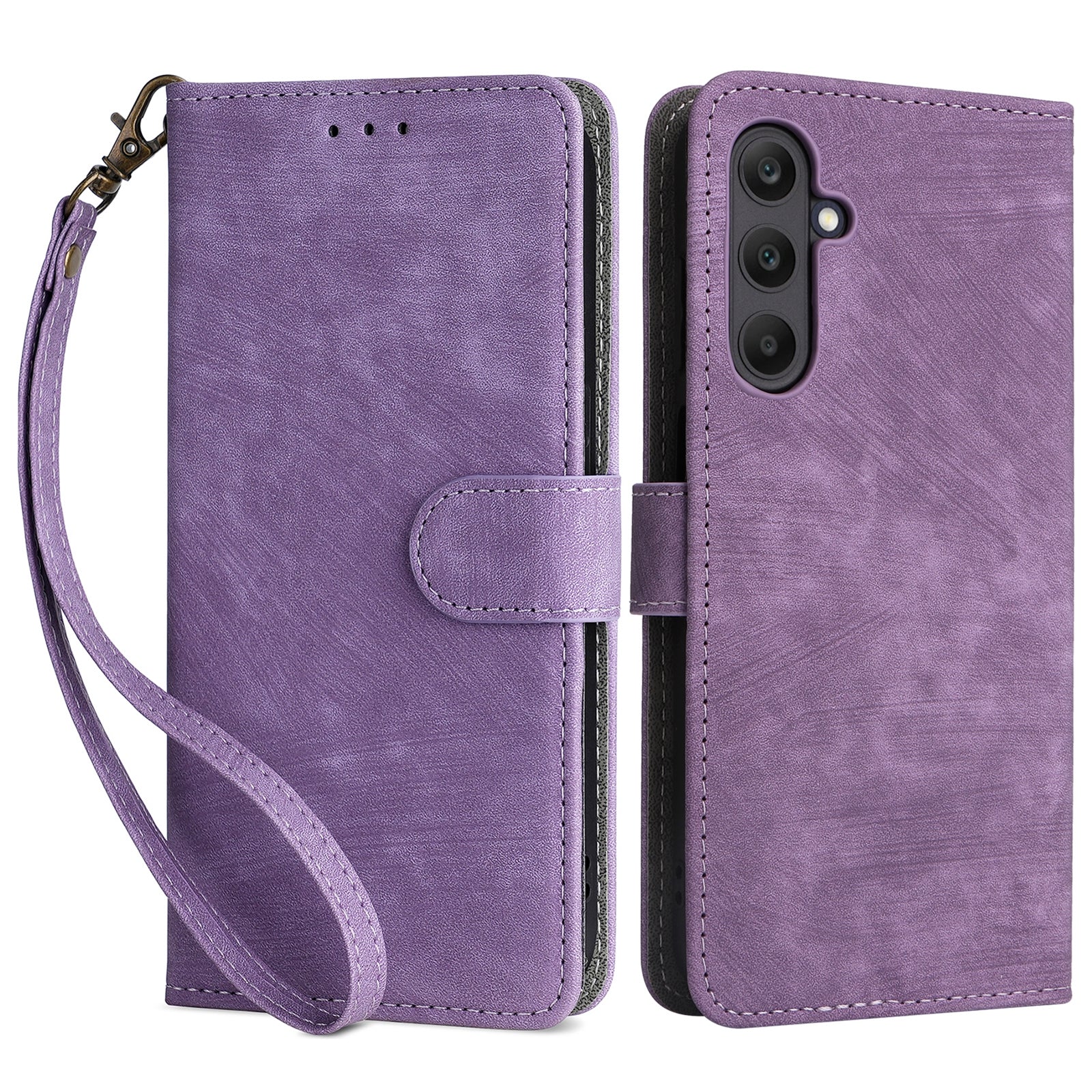 For Samsung Galaxy F15 5G / M15 5G Case PU Leather RFID Blocking Magnetic Buckle Wallet Phone Cover