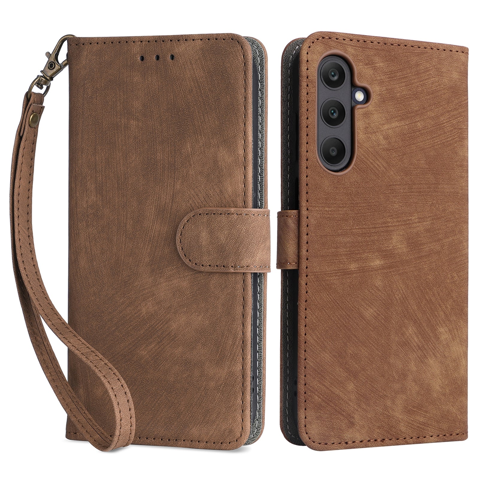 For Samsung Galaxy F15 5G / M15 5G Case PU Leather RFID Blocking Magnetic Buckle Wallet Phone Cover