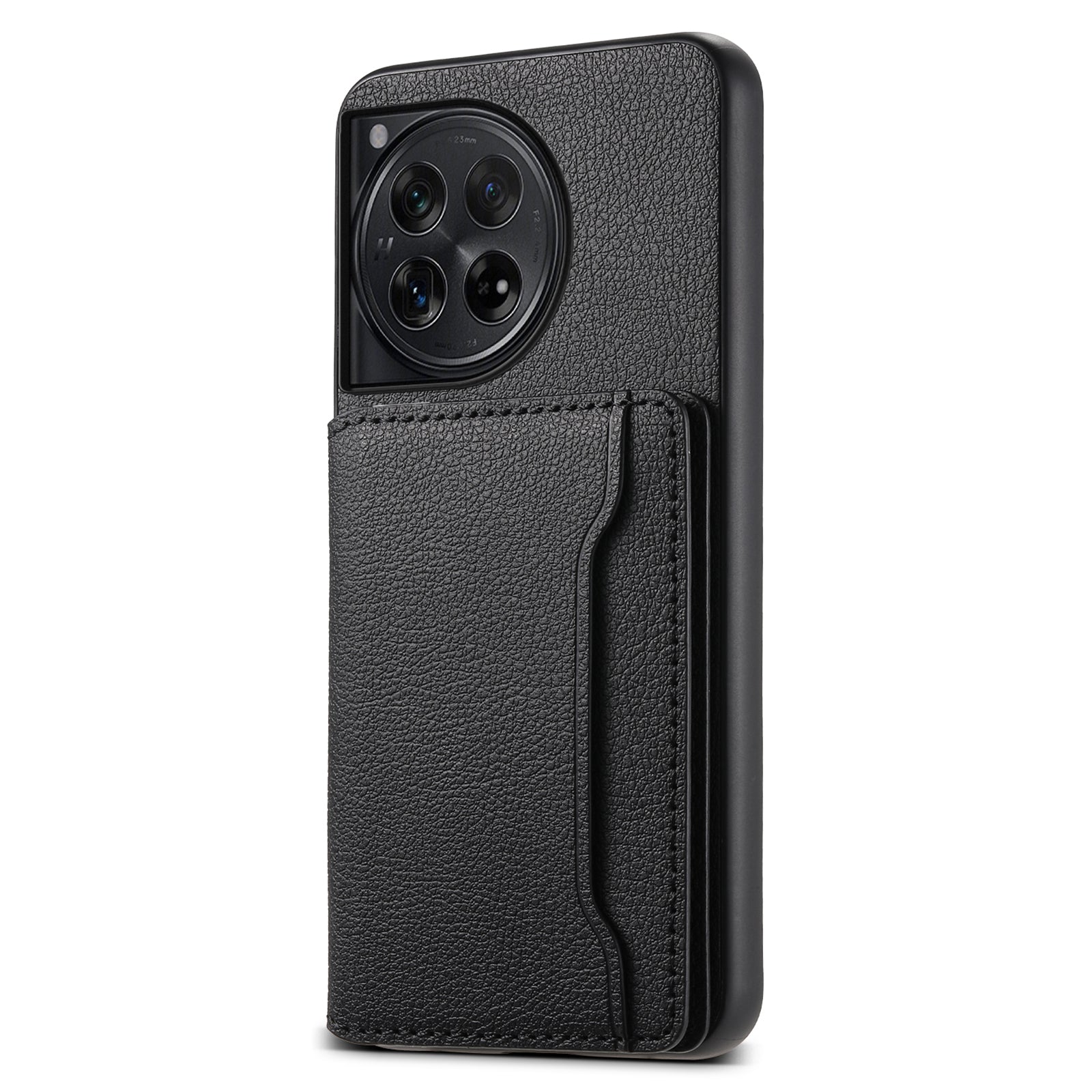 For OnePlus 12 5G Case Calf Texture PU Leather Card Slots Phone Cover