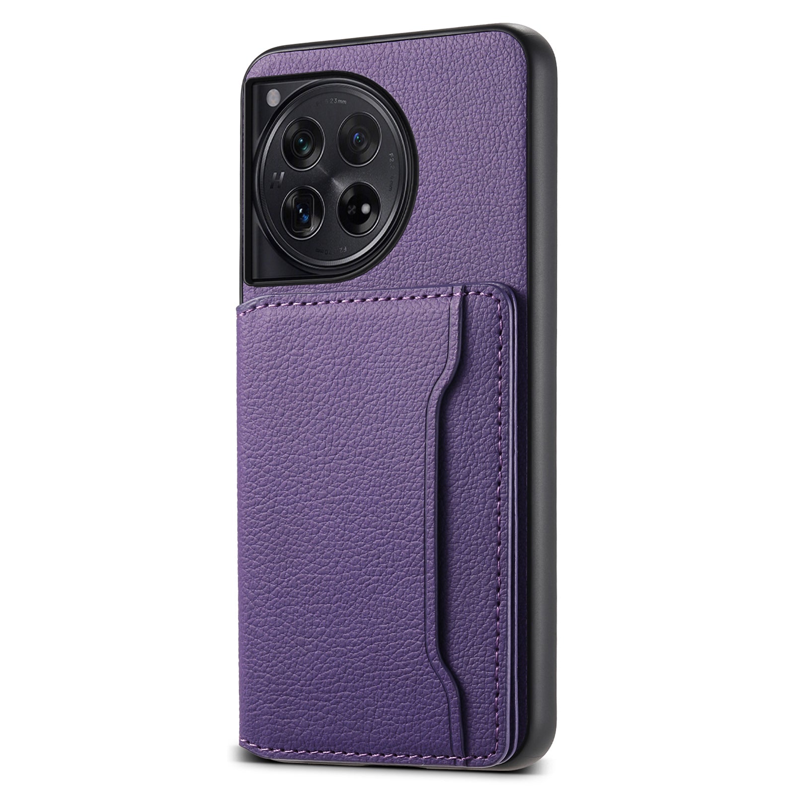 For OnePlus 12 5G Case Calf Texture PU Leather Card Slots Phone Cover